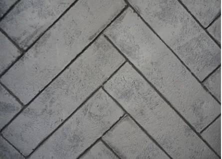Whitewashed Herringbone Brick Liner