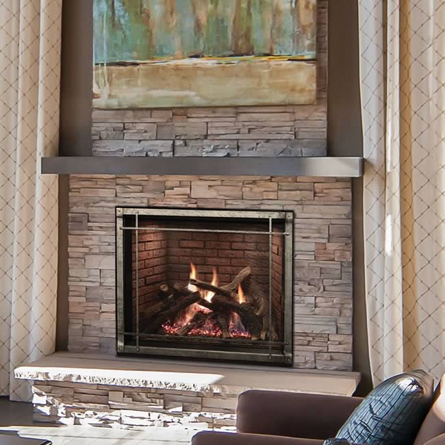 Rushmore 40 Inch TruFlame Direct Vent Fireplace | Fine's Gas