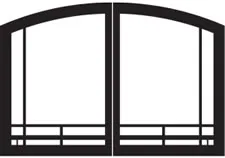Breckenridge Select Firebox Mission Arch Door