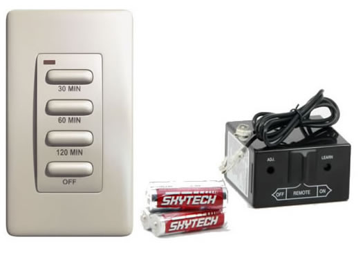 Skytech TM R-2-a Fireplace Wireless Remote Wall Mounted Timer Control System